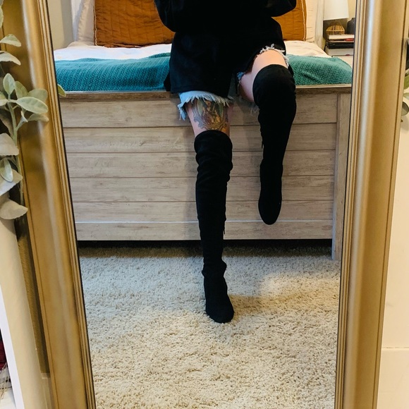 Over-the-knee Fall Boots, 7.5 - Picture 6 of 6